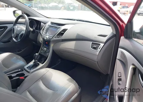 2016 Hyundai Elantra Limited z USA, uszkodzony, nr VIN 5NPDH4AE4GH656193